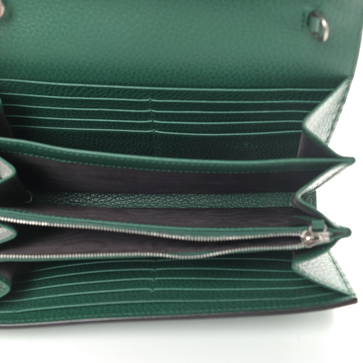 Gucci Calfskin Mini Dionysus Chain Wallet Emerald 4 of 4