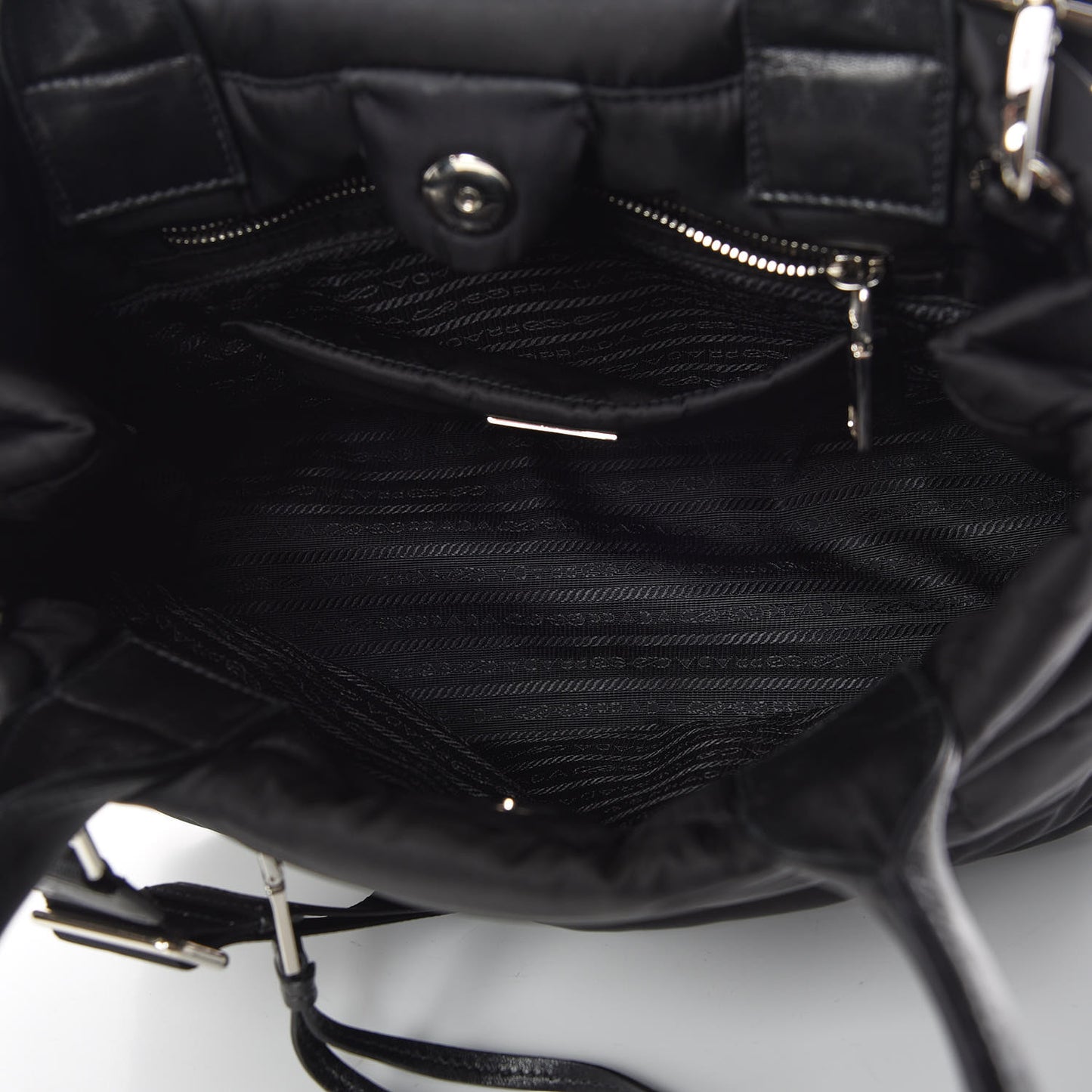 Tessuto Nylon Bomber Tote Black