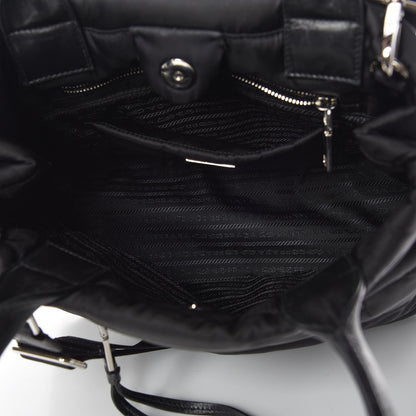 Prada Tessuto Nylon Bomber Tote Black 7 of 10