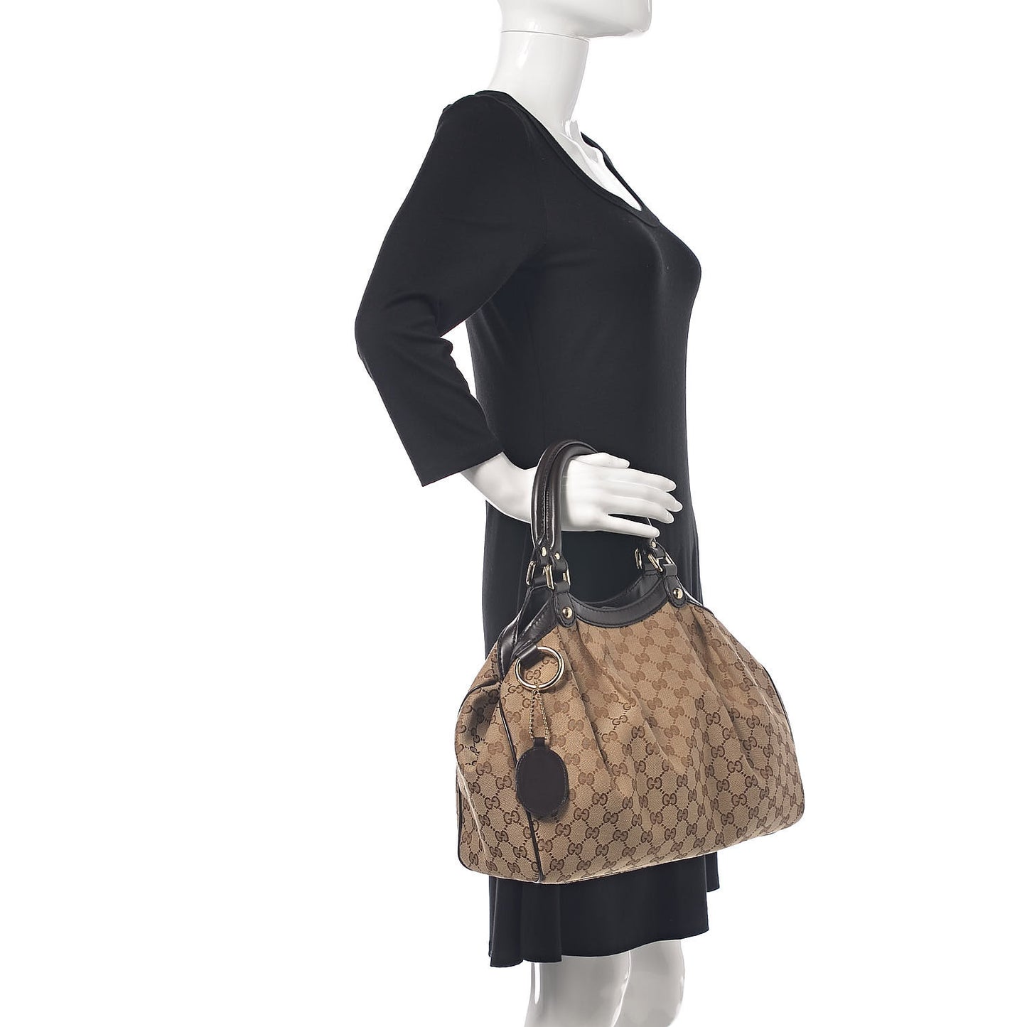 Monogram Medium Sukey Tote Dark Brown
