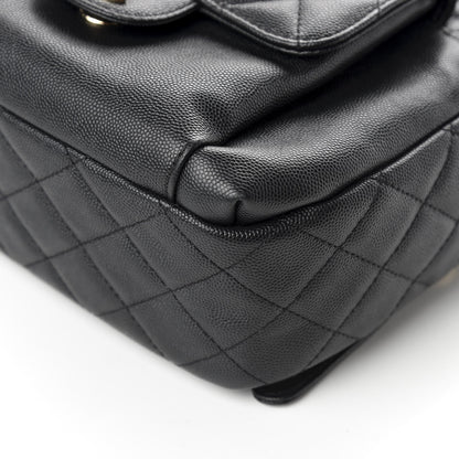 Chanel Caviar Quilted Medium Zip Around Backpack Black 9 of 9