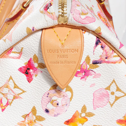 Louis Vuitton Watercolor Aquarelle Speedy 35 White 5 of 7