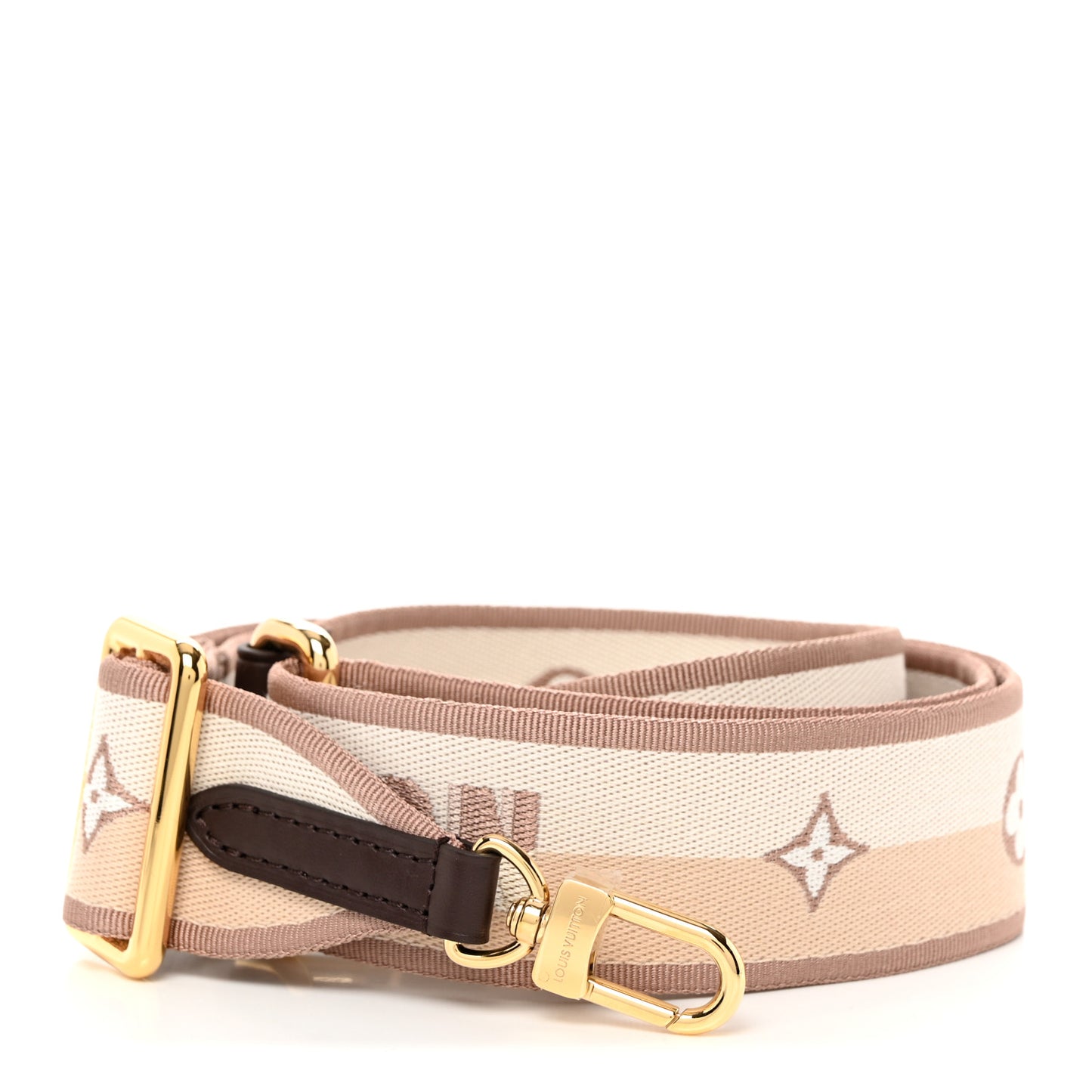 Jacquard Speedy Bandouliere 20 Shoulder Strap Beige Brown