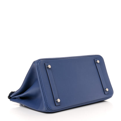 Hermes Epsom BIRKIN 30 Bleu Brighton 4 of 12