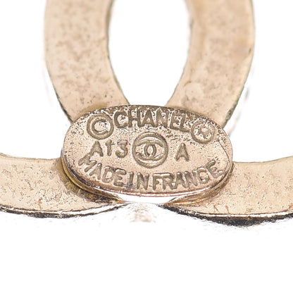 Chanel Crystal Timeless CC Earrings Gold 4 of 4