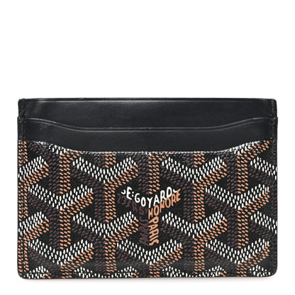 Goyard Goyardine Saint Sulpice Card Holder Black 1 of 7