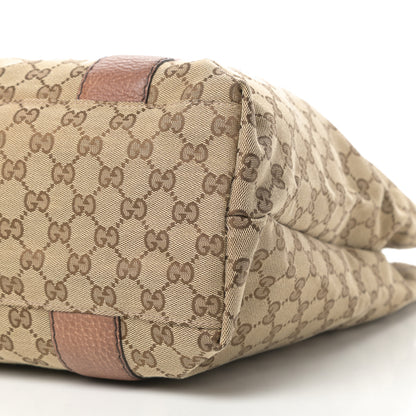 Gucci Monogram Large Bamboo Bar Tote Brown 10 of 11