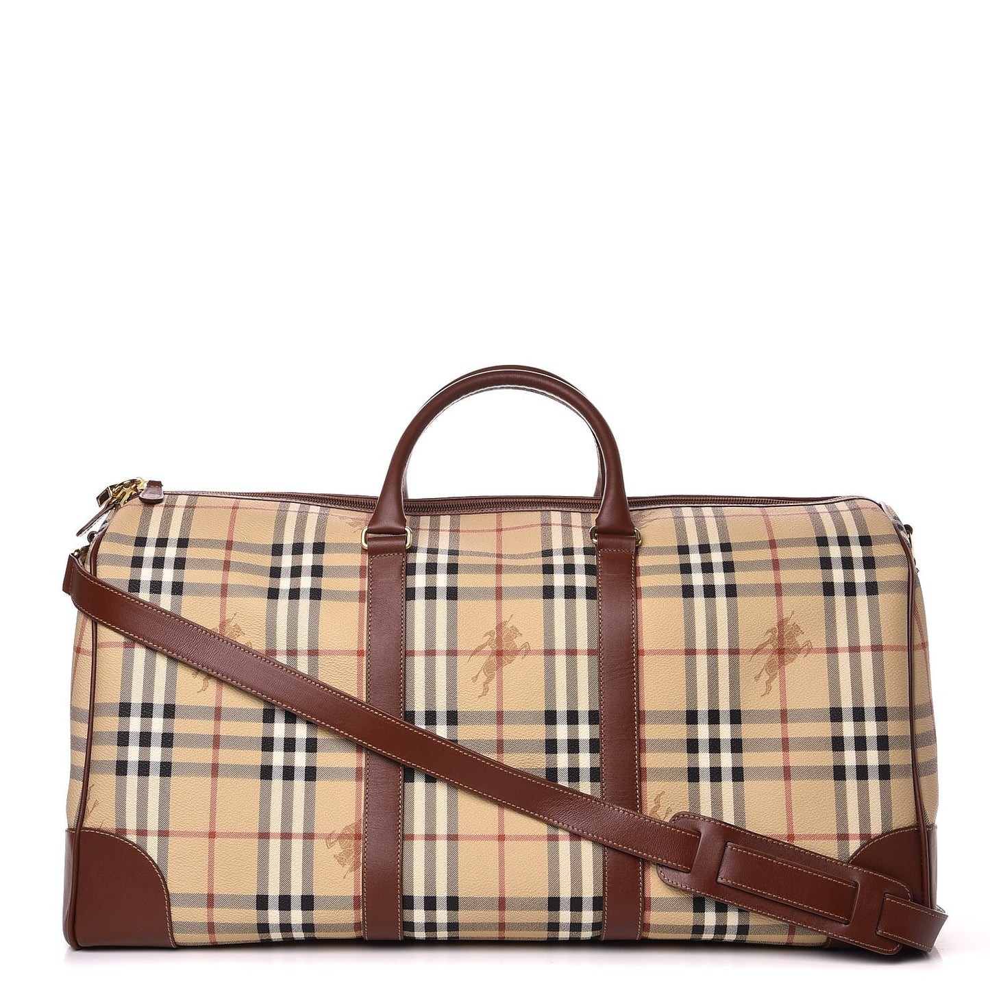 Haymarket Check Duffle Bag Brown