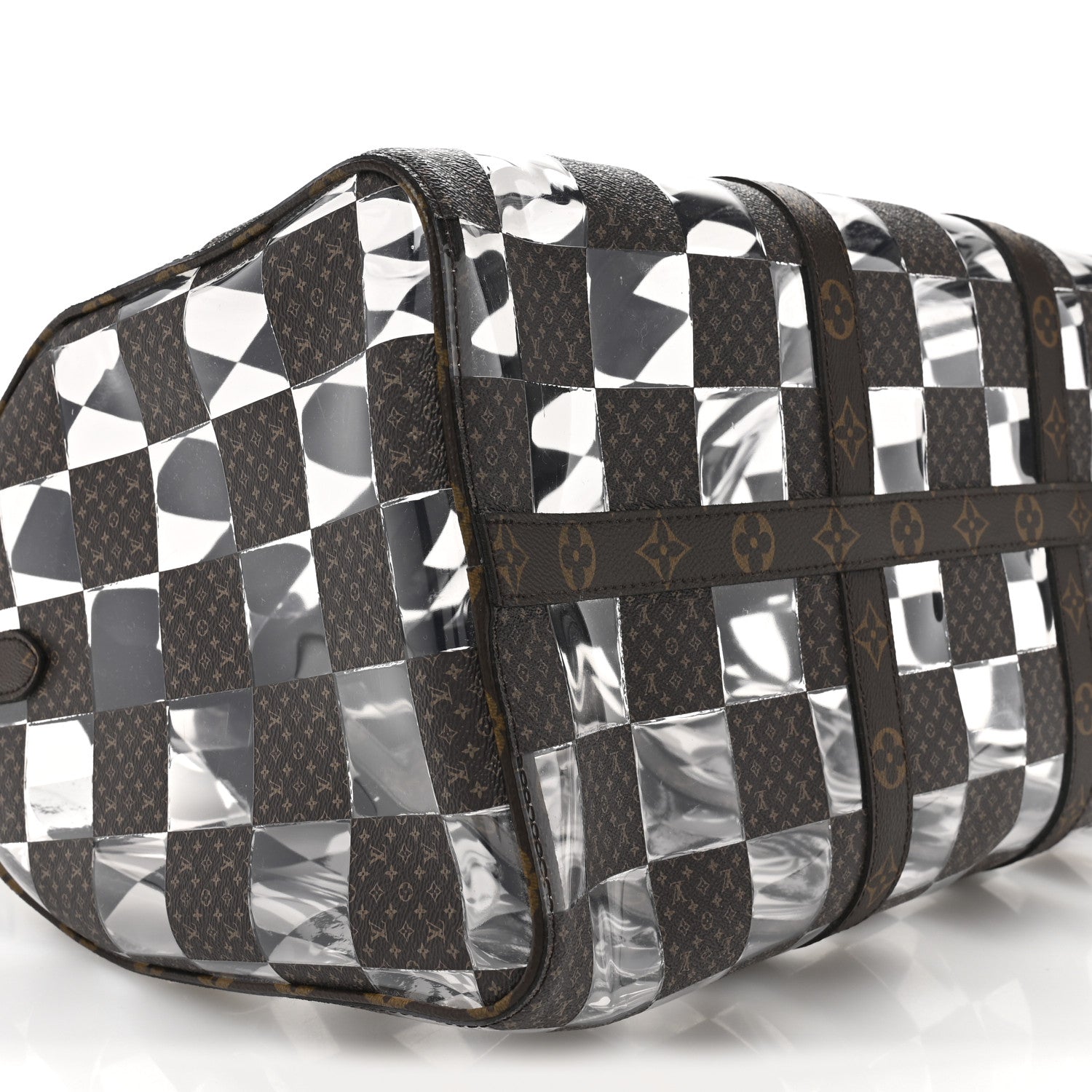Louis Vuitton PVC Monogram Chess Keepall Bandouliere 50 7 of 8