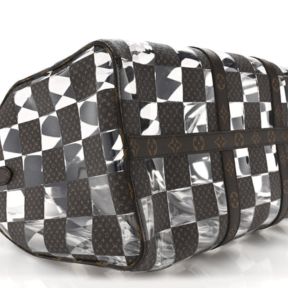 Louis Vuitton PVC Monogram Chess Keepall Bandouliere 50 7 of 8