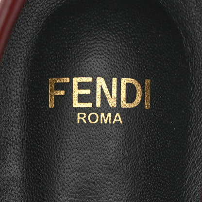 Fendi Vitello Filo Fringe Loafers 37 Red 7 of 12