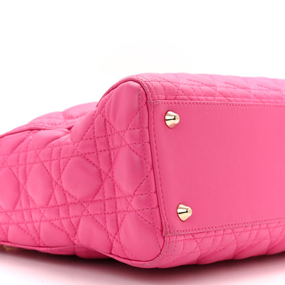 Christian Dior Lambskin Cannage Large Lady Dior Fuchsia 9 of 10