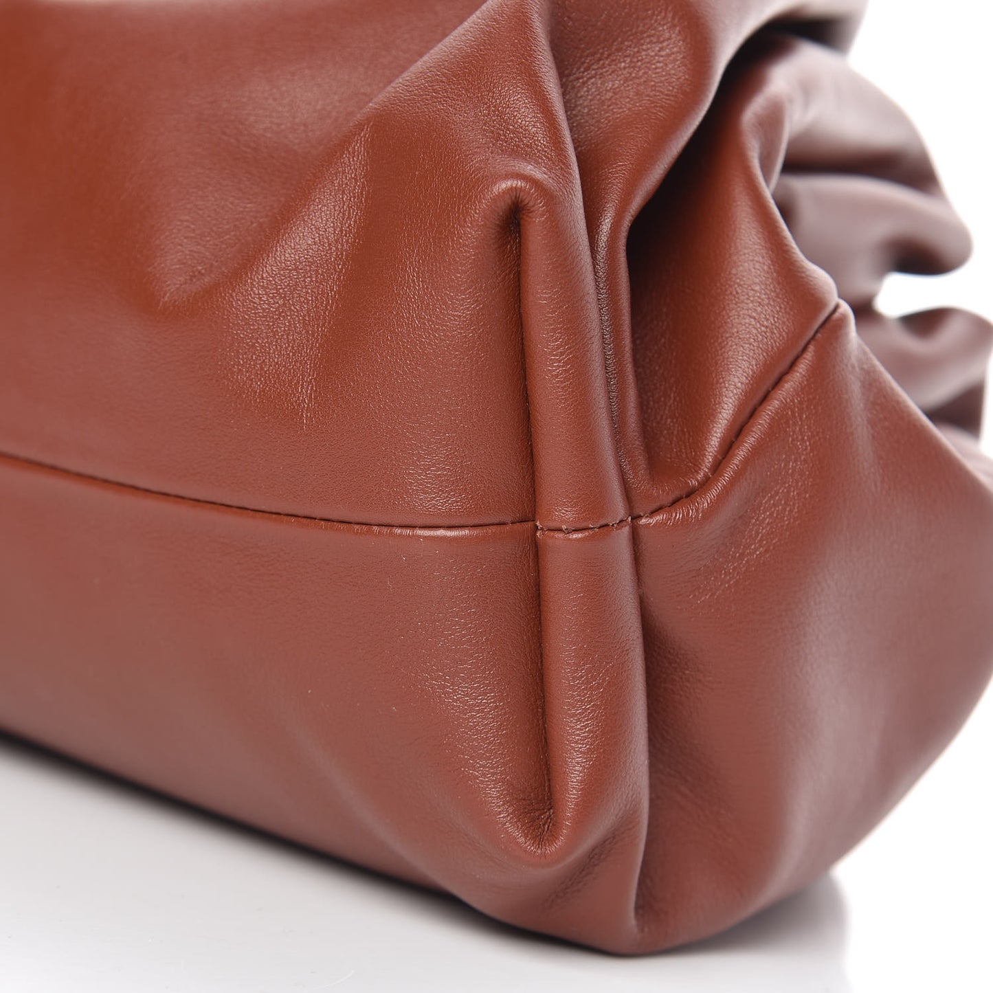 Smooth Butter Calf The Pouch Clutch Rust