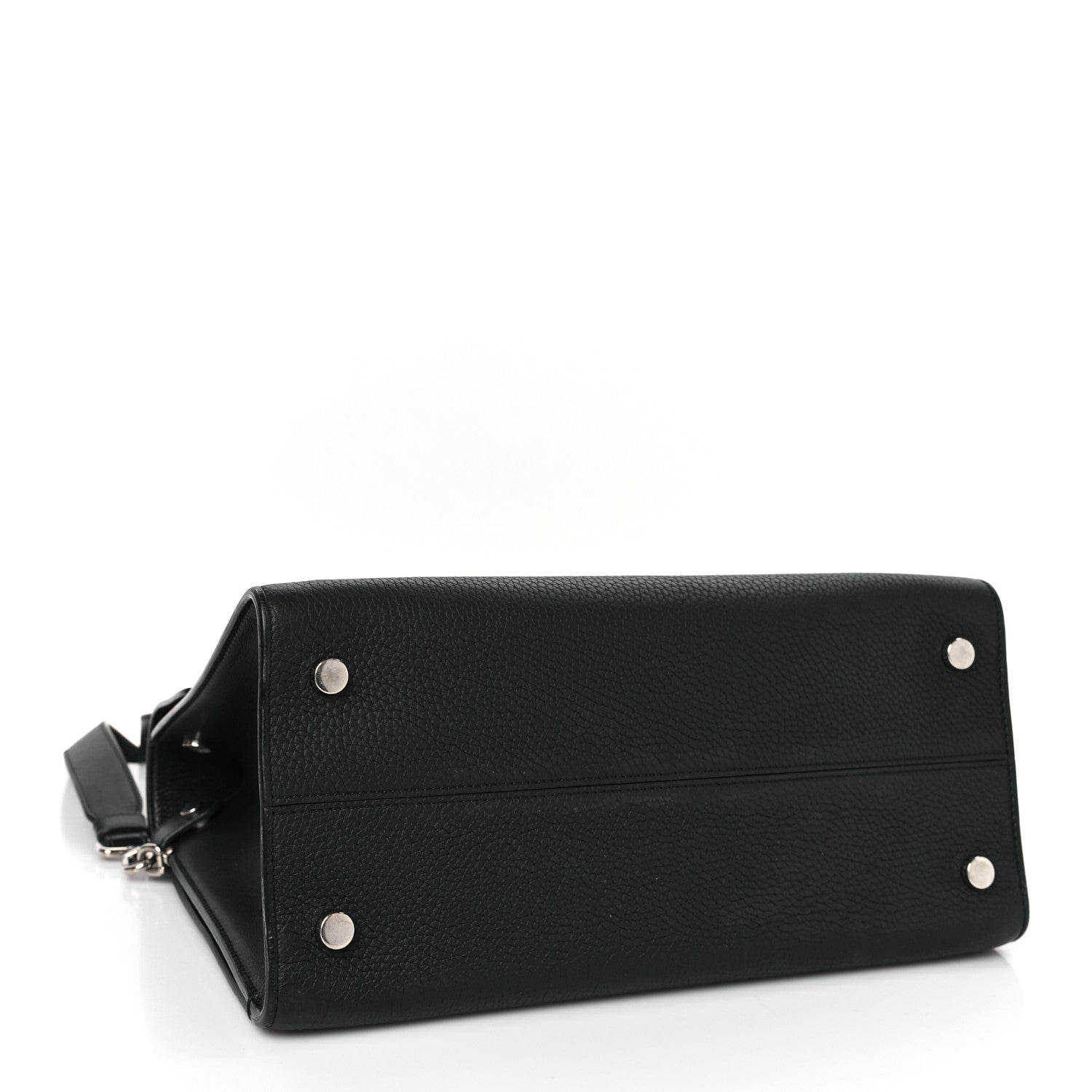Christian Dior Grained Calfskin Medium Diorever Flap Black 4 of 11