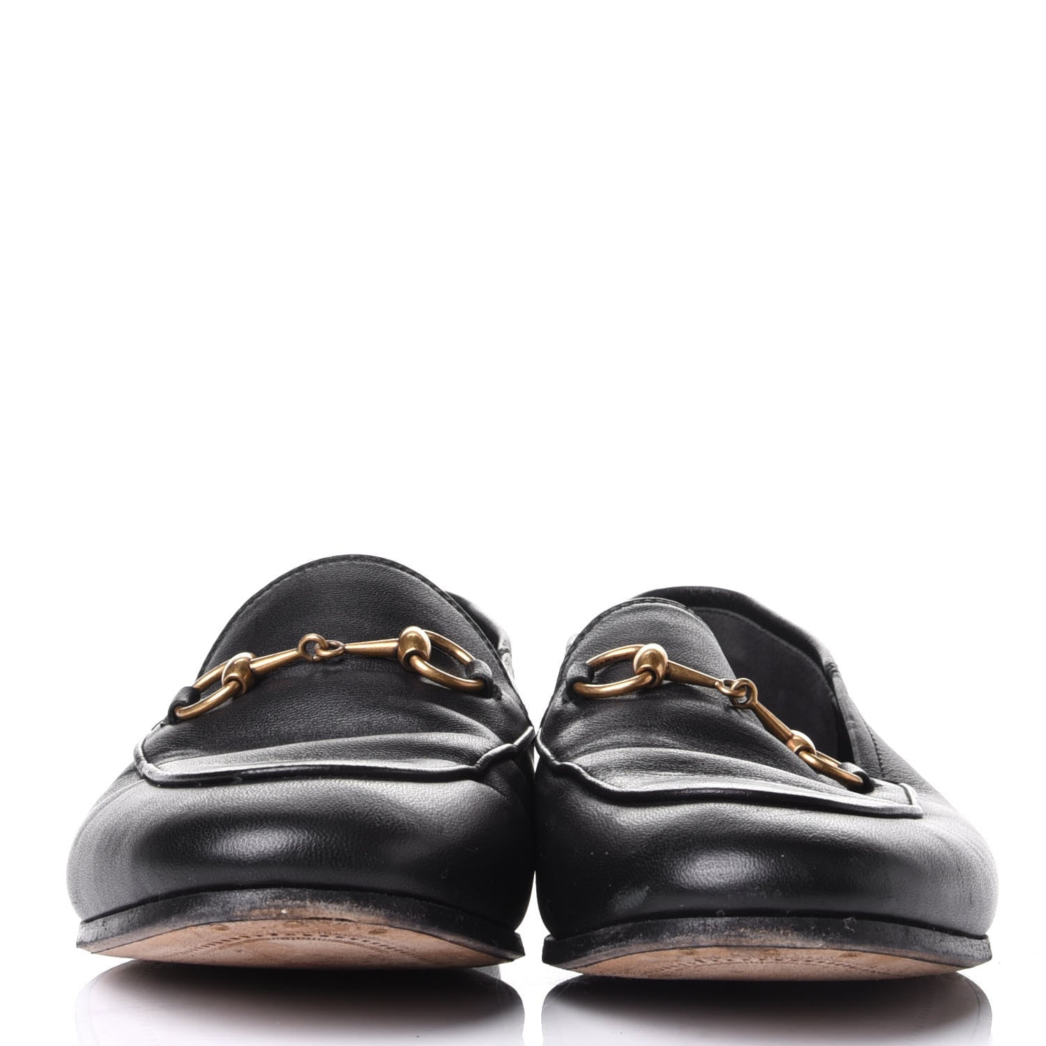 Gucci Lambskin Womens Brixton Horsebit Loafers 36 Black 2 of 10