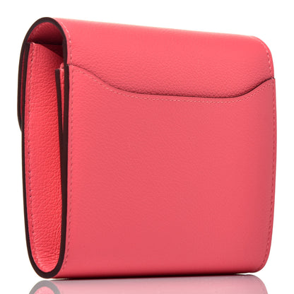 Hermes Evercolor Constance Short Wallet Rose Azalee 3 of 7
