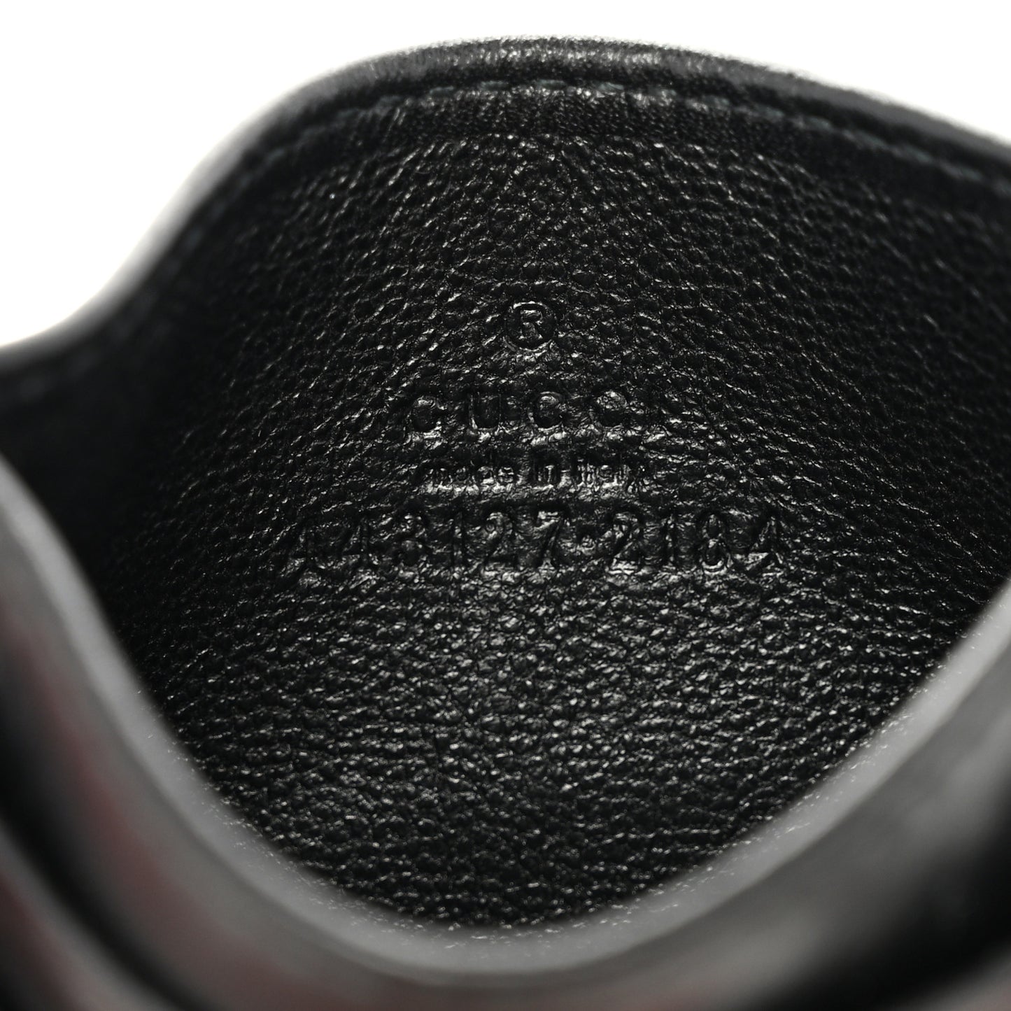 Calfskin Matelasse GG Marmont Card Holder Black