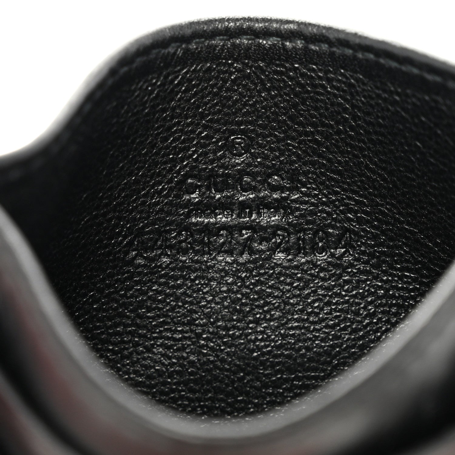 Gucci Calfskin Matelasse GG Marmont Card Holder Black 6 of 7