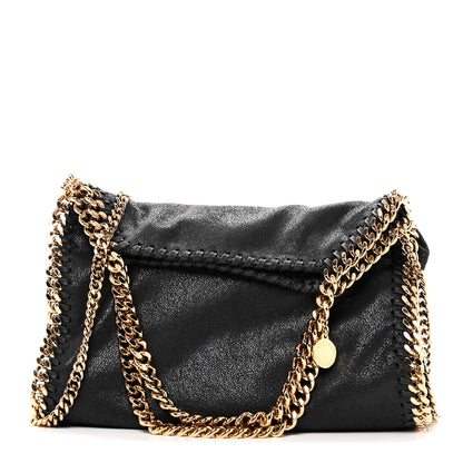 Stella McCartney Shaggy Deer Mini Falabella Fold Over Tote Slate 1 of 9