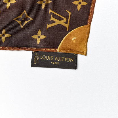 Louis Vuitton Silk Monogram Classic Square Scarf 4 of 4