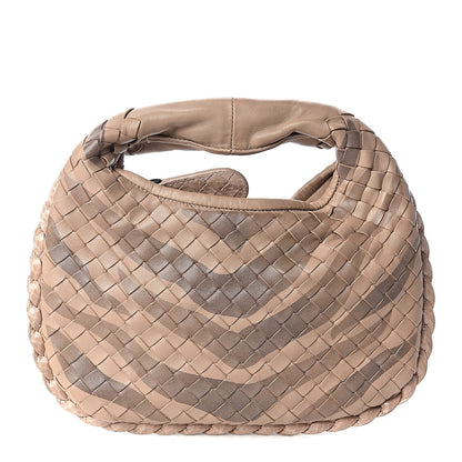 Bottega Veneta Nappa Snakeskin Intrecciato Mini Veneta Tiger Print Hobo Maple 1 of 9