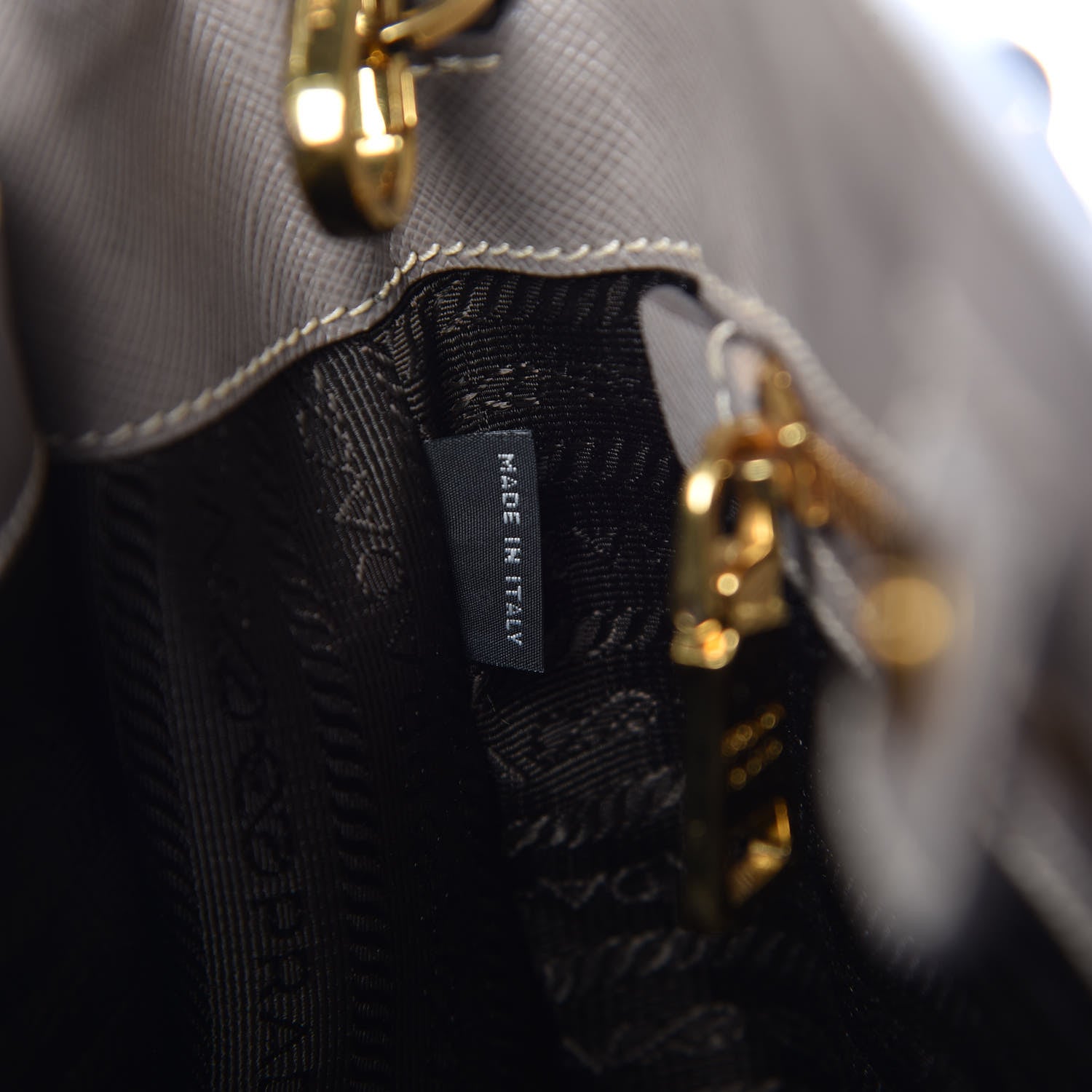 Prada Saffiano Lux Medium Tote Argilla 9 of 10