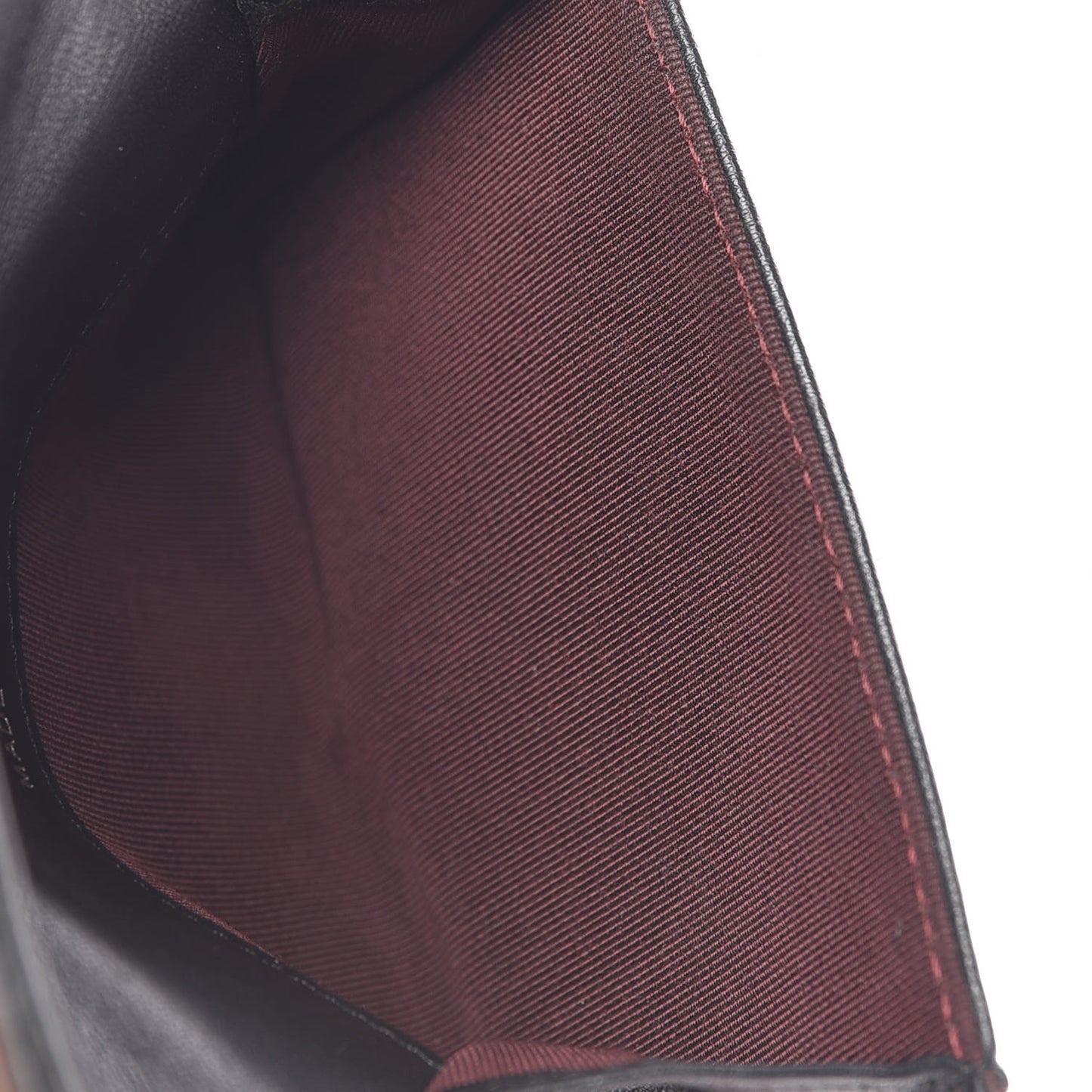 Lambskin Quilted Flap Card Holder Black