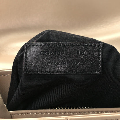 Saint Laurent Calfskin Y Quilted Monogram Toy Loulou Crossbody Bag Dark Beige 8 of 11