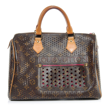 Louis Vuitton Monogram Perforated Speedy 30 Fuchsia 1 of 8