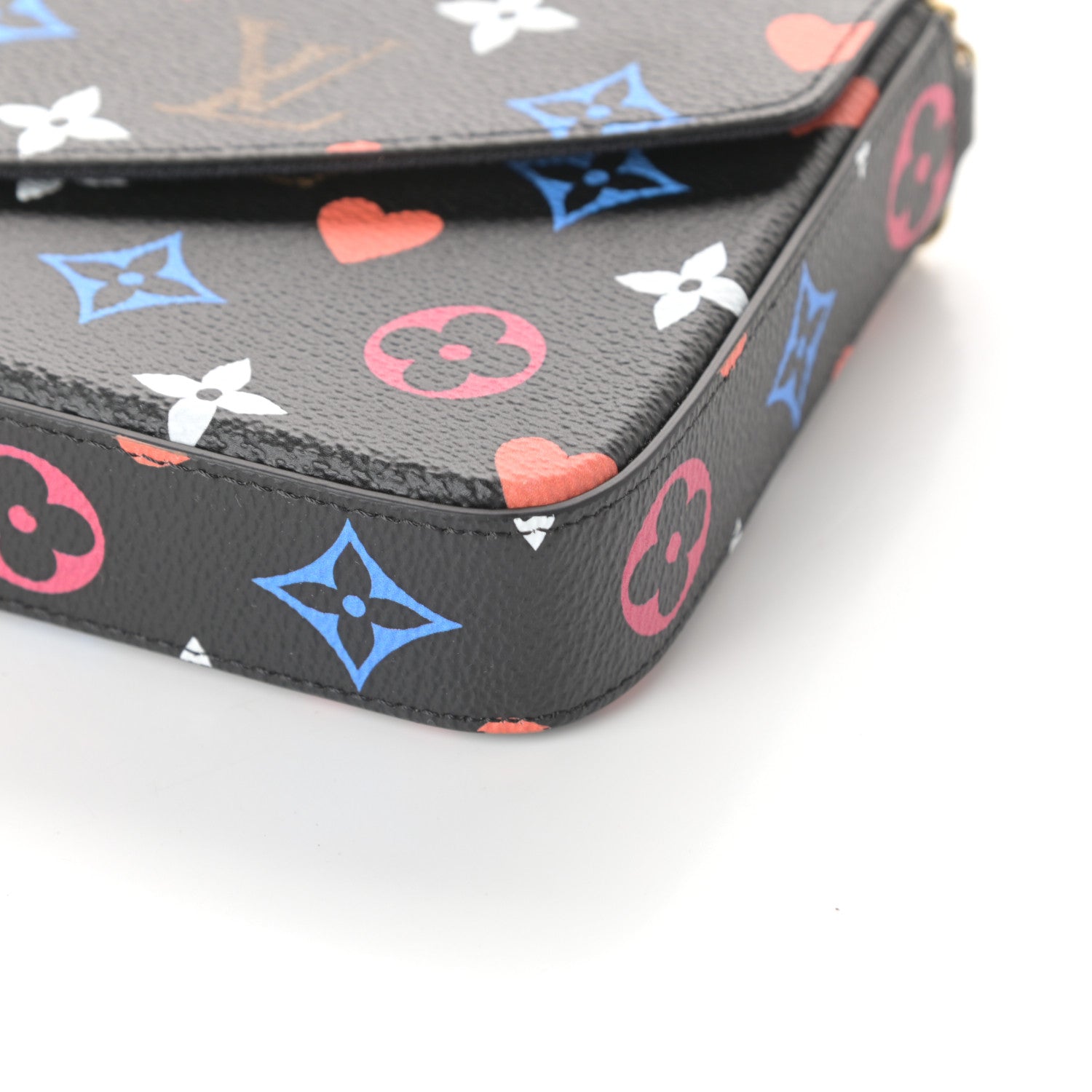 Louis Vuitton Game On Felicie Chain Wallet Black 9 of 9