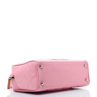 Chanel Caviar Quilted Small Bowler Pink 4 of 22
