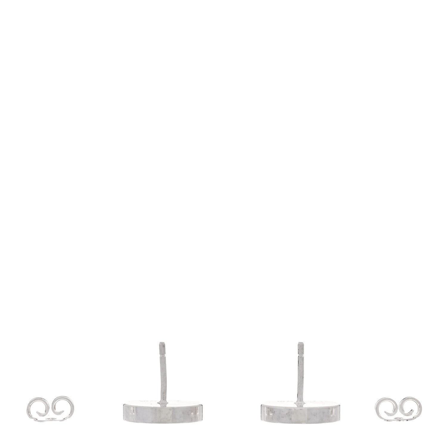 Gucci Sterling Silver Logo Round Earrings 3 of 4