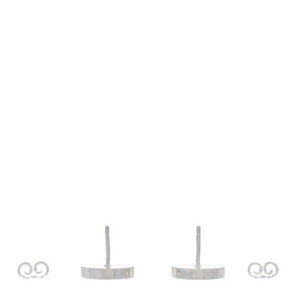 Gucci Sterling Silver Logo Round Earrings 3 of 4