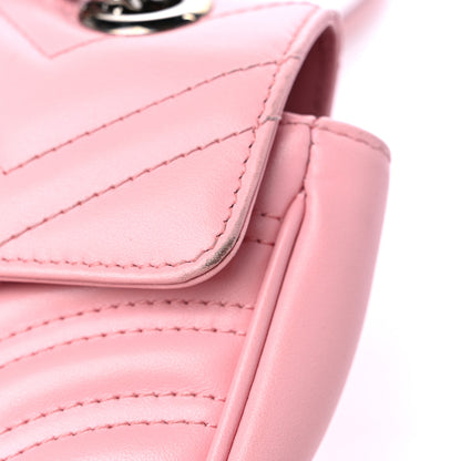 Gucci Calfskin Matelasse Mini GG Marmont Shoulder Bag Wild Rose 16 of 16