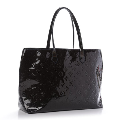 Louis Vuitton Vernis Wilshire MM Blue Infini 3 of 8