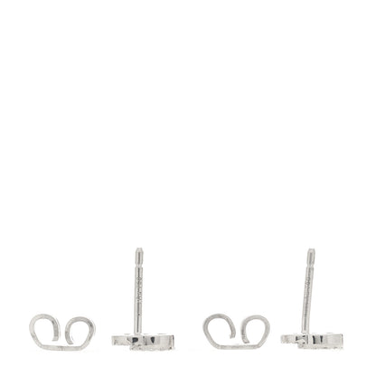 Gucci 18K White Gold Diamond Mini Running G Earrings 4 of 4