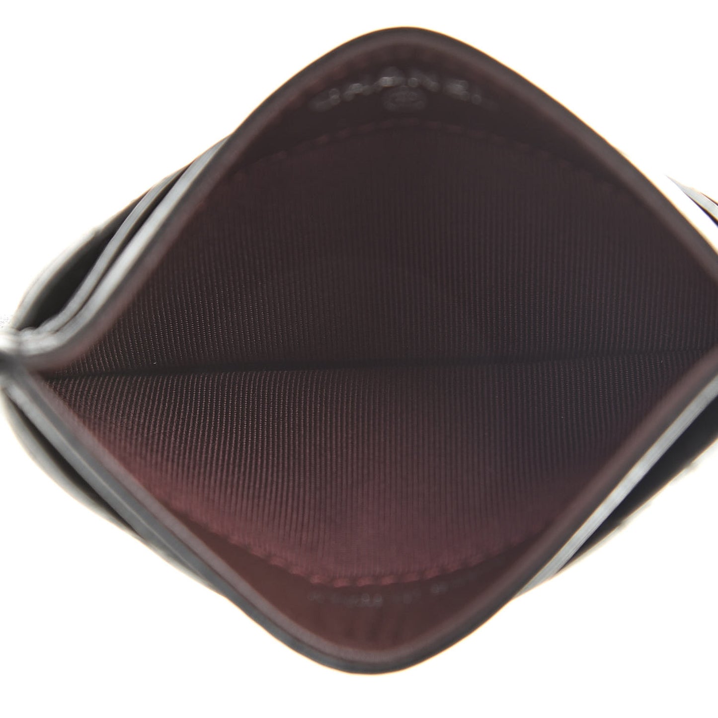 Lambskin Quilted Card Holder Black
