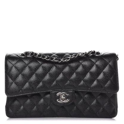 Chanel Caviar Quilted Medium Double Flap Black 1 of 9