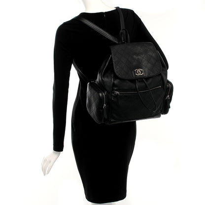 Chanel Grained Calfskin Pocket Backpack Black 2 of 7