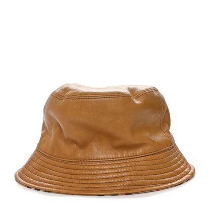 Burberry Calfskin Technical Cotton Vintage Check Bucket Hat Archive Beige 13 of 13