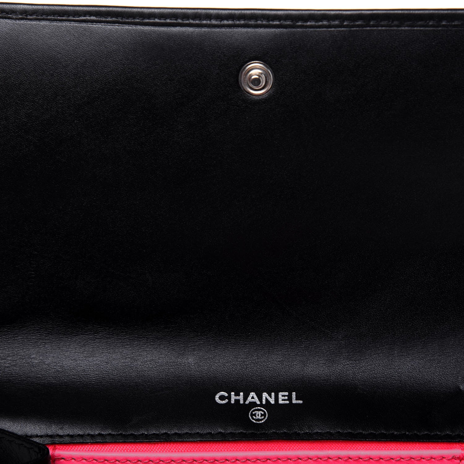 Chanel Calfskin Quilted Cambon Flap Wallet Black 12 of 13