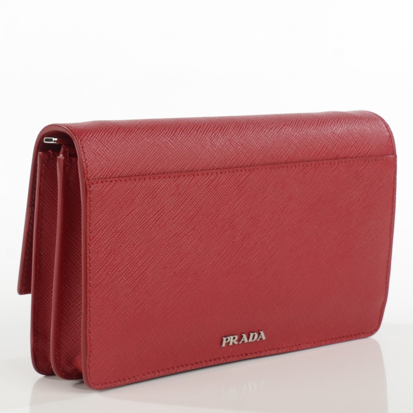 Saffiano Lux Flap Crossbody Fuoco