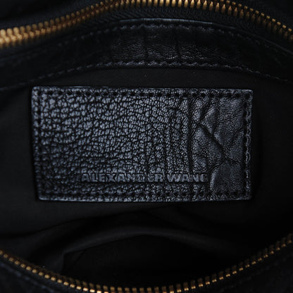 Alexander Wang Pebbled Lambskin Rocco Black Antique Brass Hardware 6 of 6