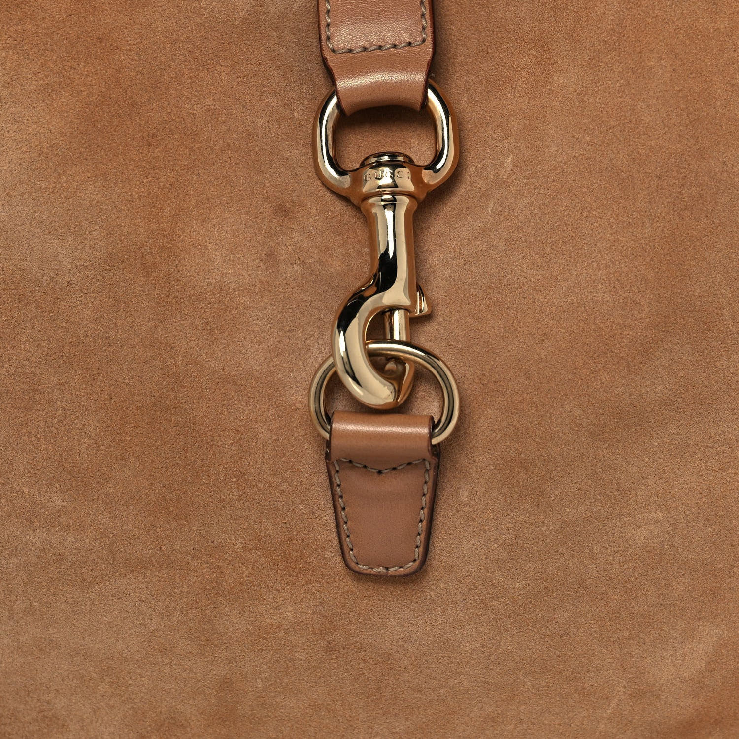 Gucci Suede Medium Jackie O Bouvier Hobo Light Brown 7 of 14