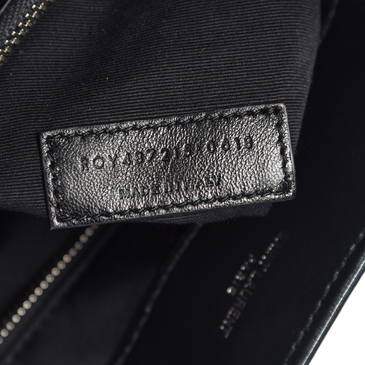 Calfskin Y Quilted Monogram Large Loulou Chain Satchel Black