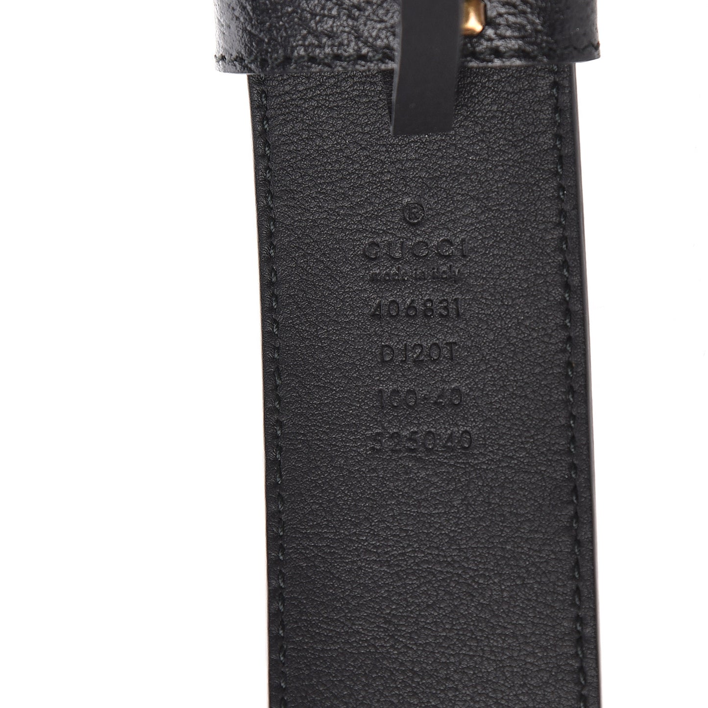 Textured Calfskin Double G 40mm Belt 100 40 Black