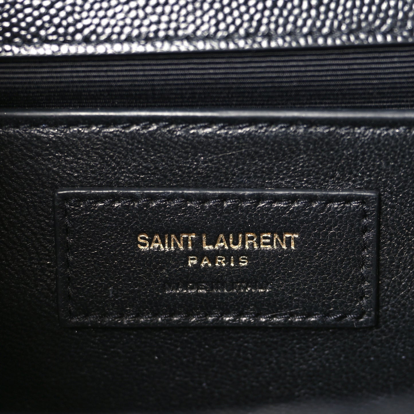 Grain De Poudre Matelasse Chevron Medium Monogram Satchel Black