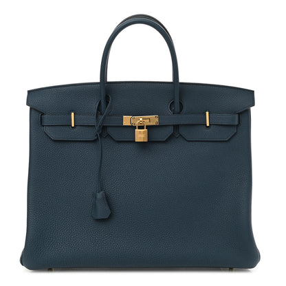 Hermes Togo Birkin 40 Bleu De Prusse 1 of 10