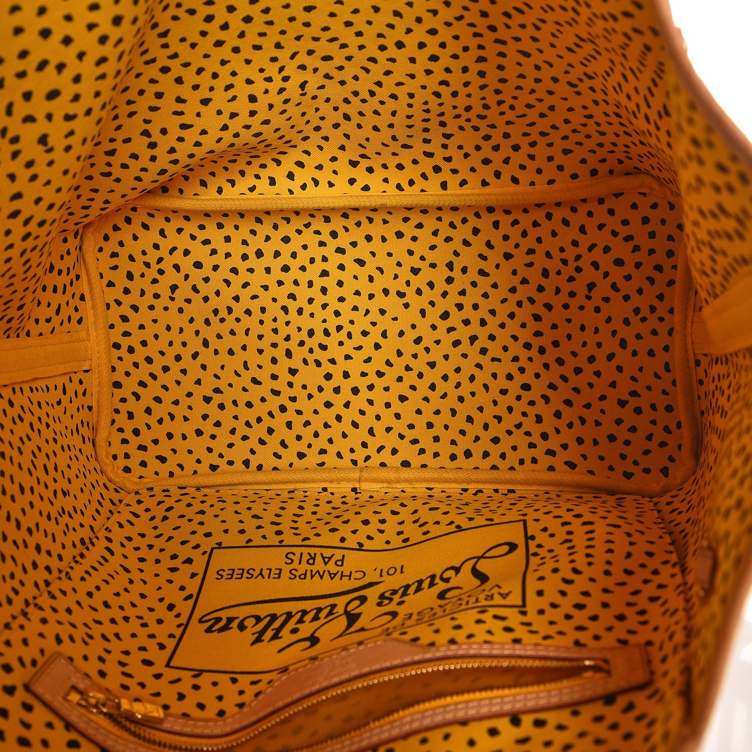 Louis Vuitton Monogram Kusama Waves Neverfull MM Yellow 5 of 7