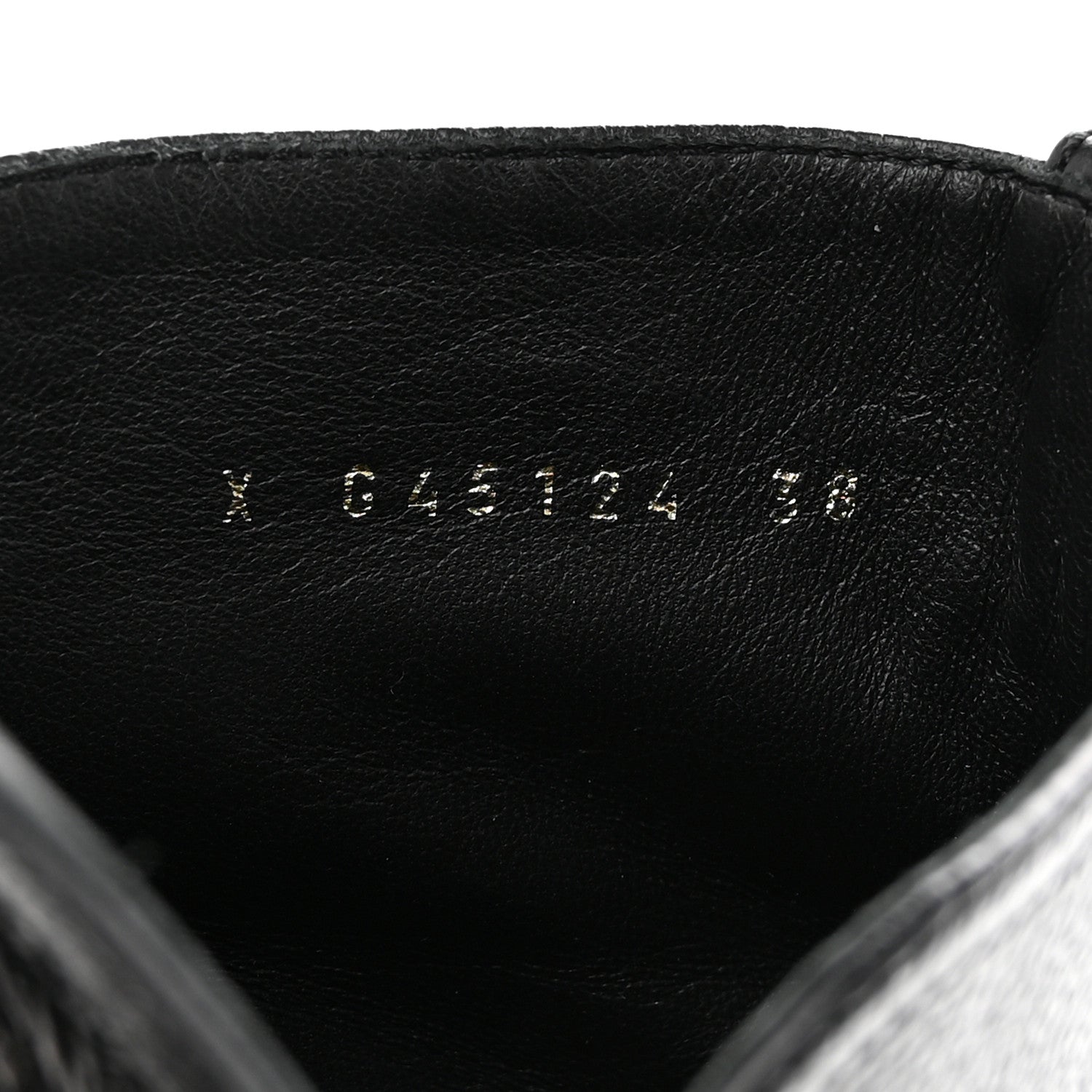 Chanel Calfskin CC Lace Up Combat Boots 38 Black 9 of 16